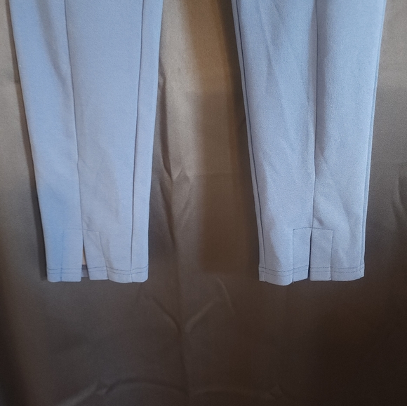 Blue Front Slit Classy Pants - Picture 2 of 4